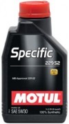 Масло моторное MOTUL Specific 229.52 SAE 5W30 1л (100%синтетика)