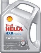 Масло моторное SHELL HELIX НХ8 SAE 5W30 4л (синтетика)