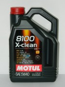 Масло моторное MOTUL 8100 X-clean С3 SAE 5W40 4л (100%синтетика)