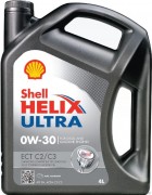 Масло моторное SHELL HELIX Ultra ЕСТ C2/C3 SAE 0W30 4л (синтетика)