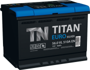 Аккумулятор TITAN Euro Silver 6CT-56 о/п