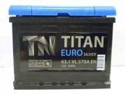Аккумулятор TITAN Euro Silver 6CT-63.1 п/п