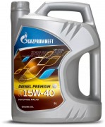 Масло моторное GAZPROMNEFT Diezel Premium SAE 15W40 5л