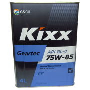 Масло трансмиссионное KIXX Geartec FF Gl-4 75W85 4л (полусинтетика)