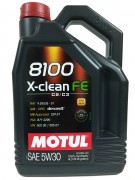 Масло моторное MOTUL 8100 X-clean FE SAE 5W30 4л (100%синтетика)