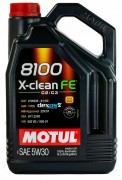 Масло моторное MOTUL 8100 X-clean FE SAE 5W30 5л (100%синтетика)