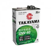 Масло моторное TAKAYAMA SL A3/B4 SAE 10W40 4л (полусинтетика)