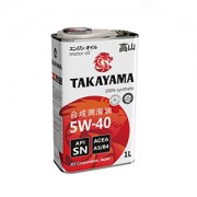 Масло моторное TAKAYAMA SN A3/B4 SAE 5W40 1л (синтетика)