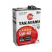 Масло моторное TAKAYAMA SN A3/B4 SAE 5W40 4л (синтетика)