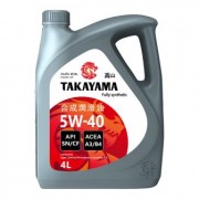 Масло моторное TAKAYAMA SN A3/B4 SAE 5W40 4л (синтетика) пластик