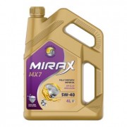 Масло моторное MIRAX MX7 SAE 5w40 A3/B4 SL/CF 4л (синтетика)