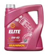 Масло моторное MANNOL ELITE SN/CF, A3/B4 SAE 5W40 4л (синтетика)