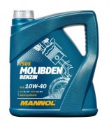 Масло моторное MANNOL Molibden Benzin SAE 10W40 4л (полусинтетика)