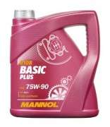 Масло трансмиссионное MANNOL BASIC Plus SAE 75W90 4л (синтетика)