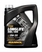 Масло моторное MANNOL Longlife 508/509 SAE 0W20 5л (синтетика)