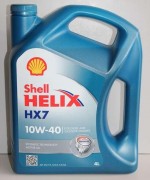 Масло моторное SHELL HELIX НХ7 SAE 10W40 4л (полусинтетика)
