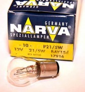 Лампа NARVA 12V P21/5W 2-х контактная