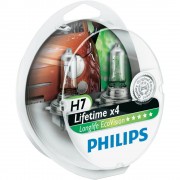 Лампа PHILIPS Н7-12V 55W Lifetime x4 Longlife EcoVision 2 шт