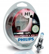 Лампа PHILIPS Н1-12V 55W+60% Vision Plus 2шт