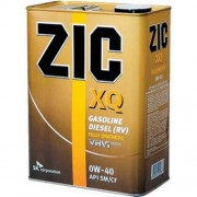 Масло моторное ZIC XQ SAE 0W40 4л (синтетика)